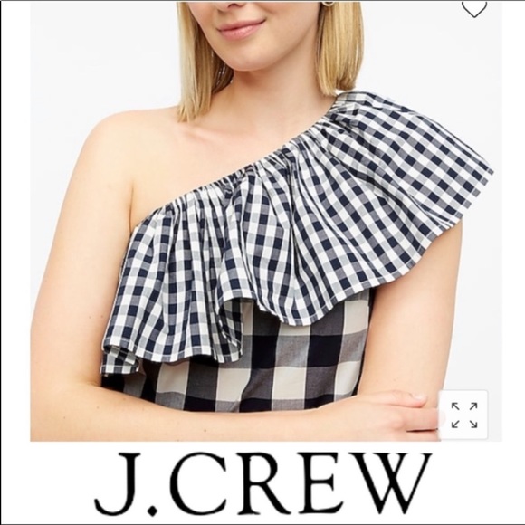 J Crew One Shoulder Ruffle Top Size 6 NWT - Picture 2 of 12